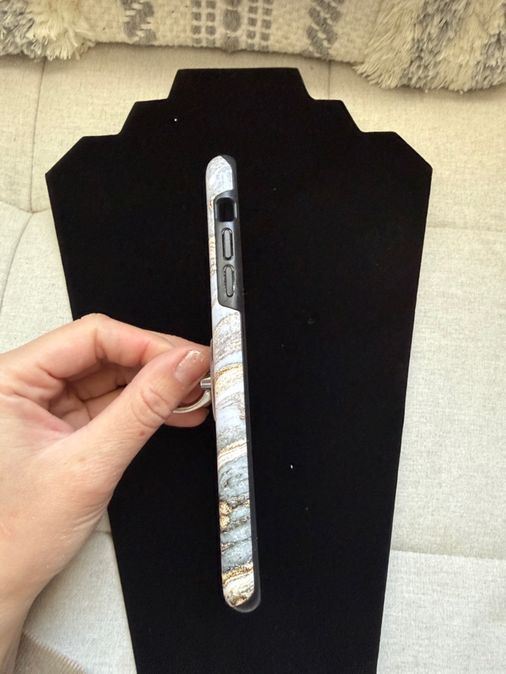Burga Marble Swirl Gold Accent Phone Case (iphone11 promax) - Picture 4 of 10
